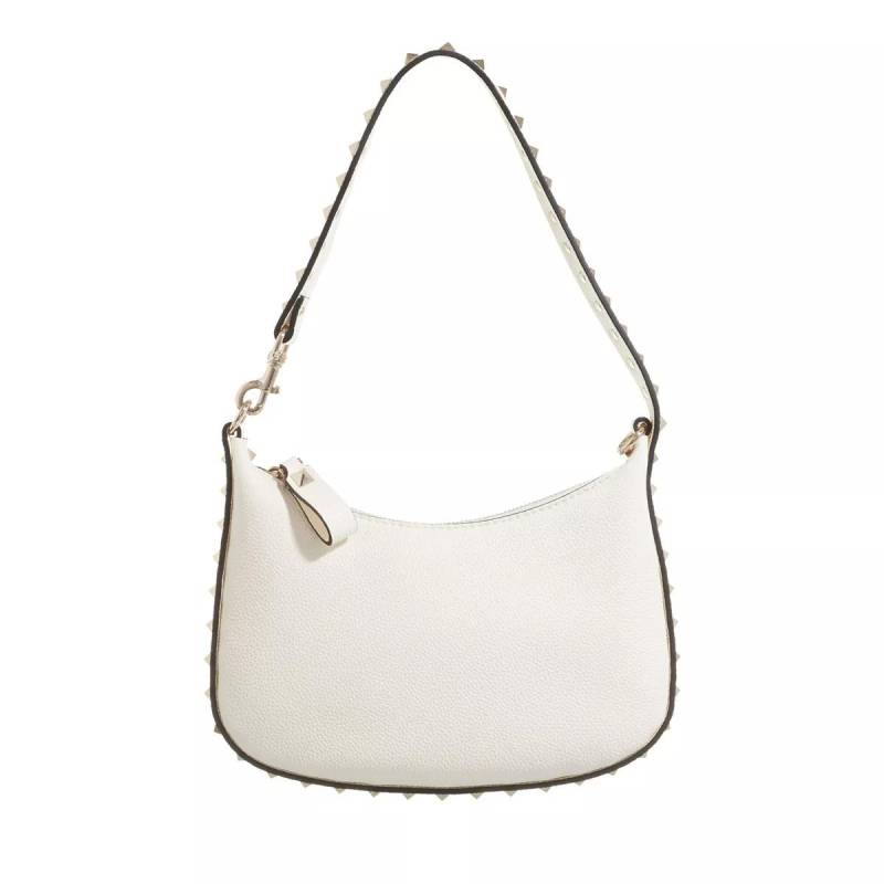 Valentino Garavani Handtasche - Rockstud Mini Hobo - Gr. unisize - in Creme - für Damen von Valentino Garavani