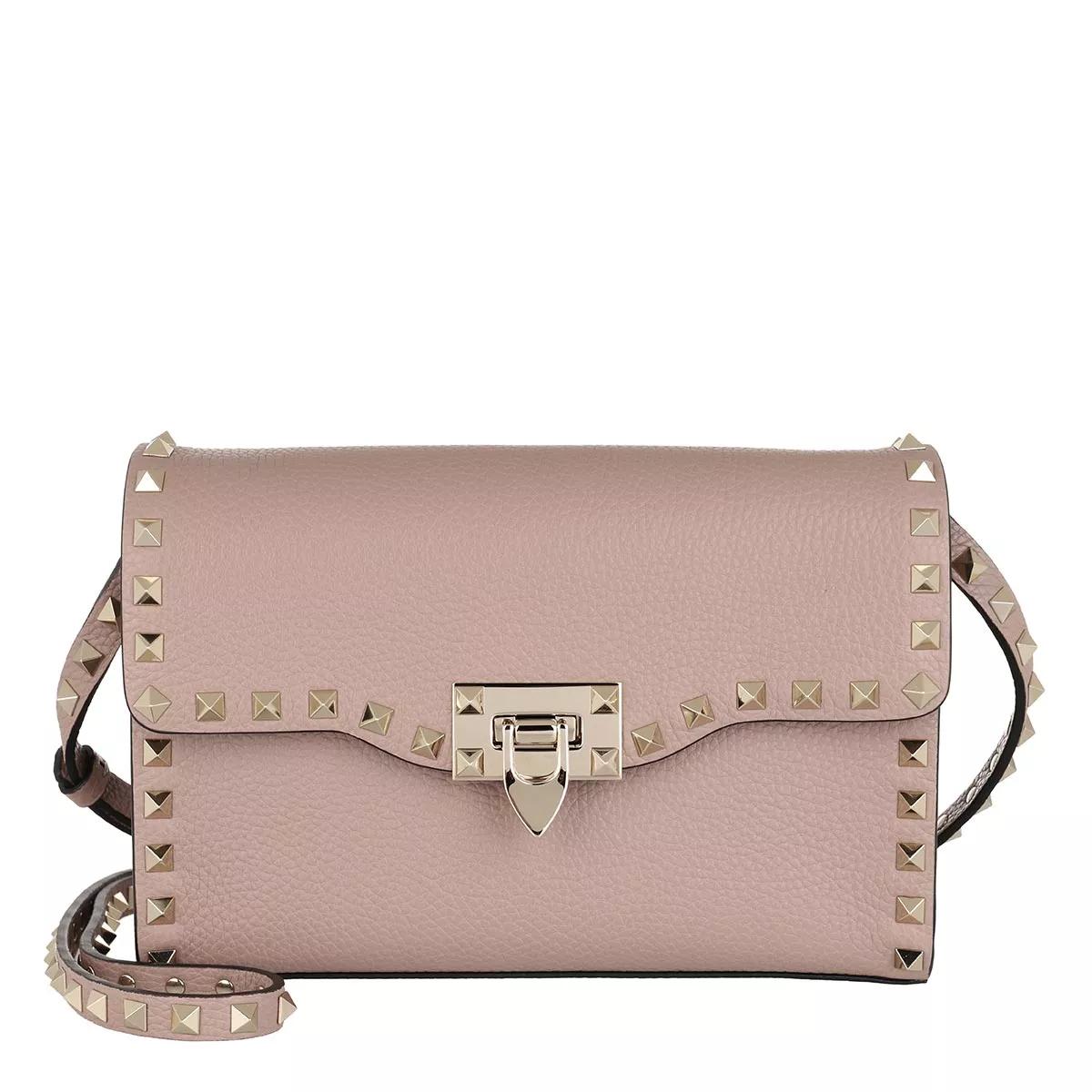 Valentino Garavani Handtasche - Rockstud Small Crossbody Bag Pastel - Gr. unisize - in Beige - für Damen von Valentino Garavani