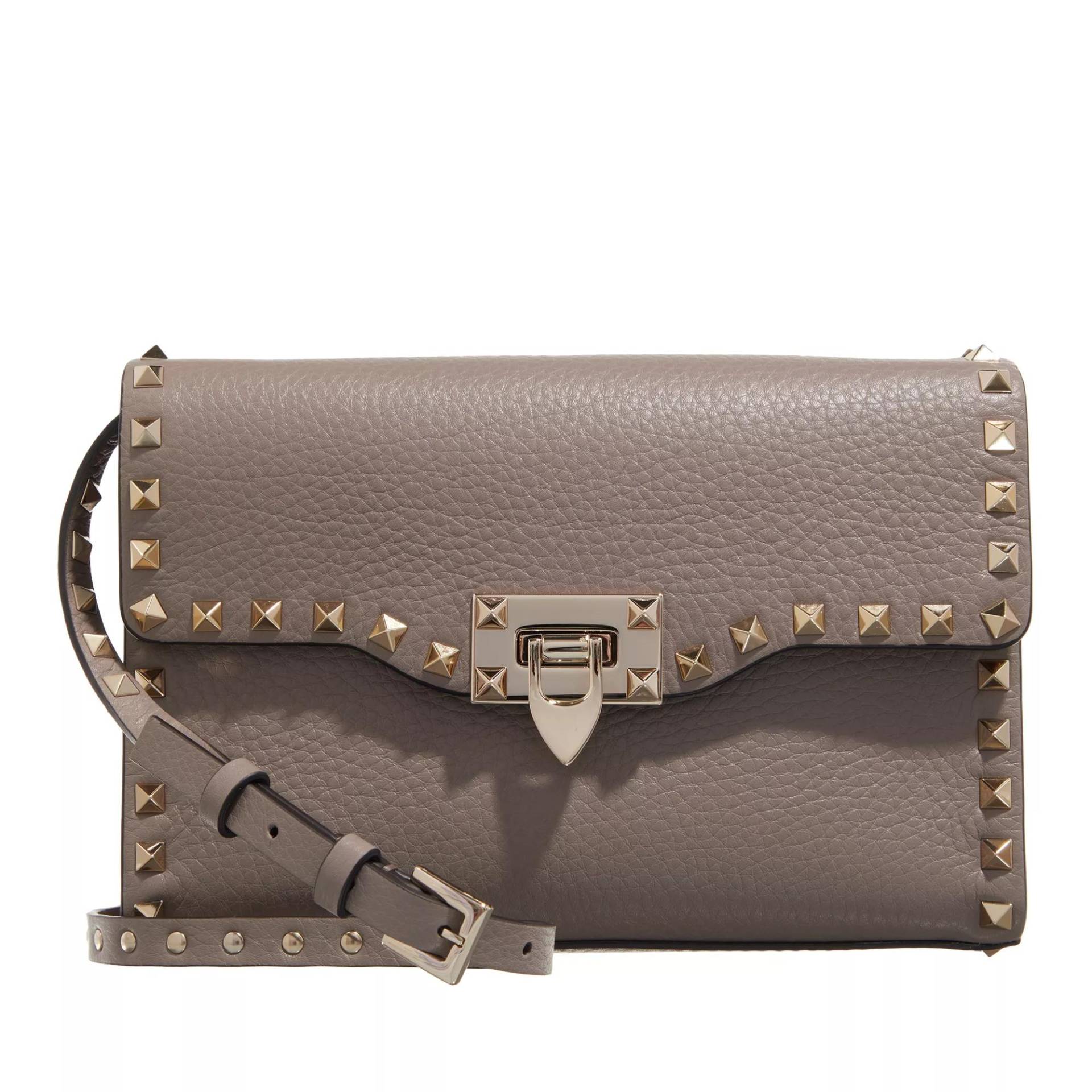 Valentino Garavani Handtasche - Rockstud Small Crossbody Bag Pastel - Gr. unisize - in Grau - für Damen von Valentino Garavani