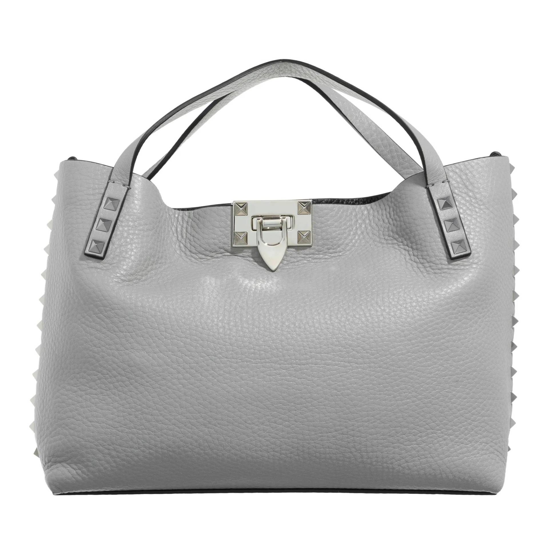 Valentino Garavani Handtasche - Small Tote Rockstud - Gr. unisize - in Grau - für Damen von Valentino Garavani