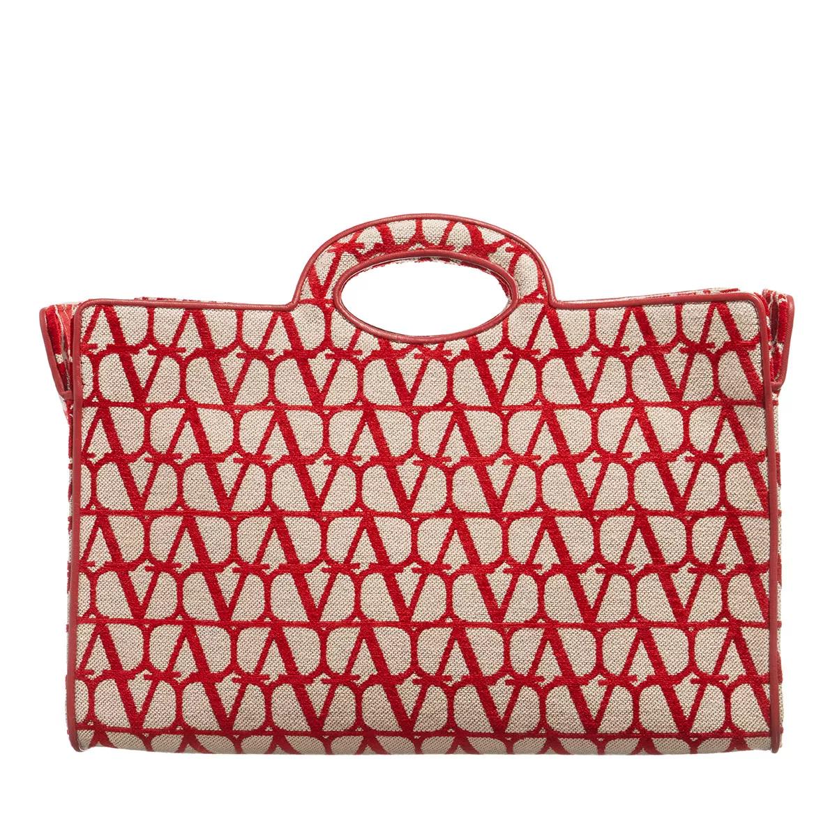 Valentino Garavani Handtasche - Tote Sculpture Monogram - Gr. unisize - in Rot - für Damen von Valentino Garavani