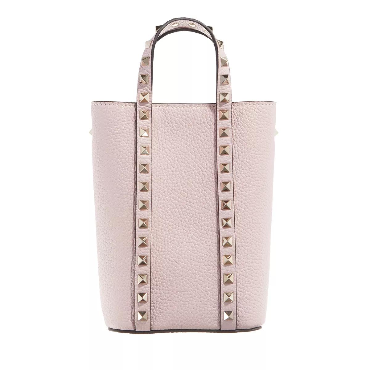 Valentino Garavani Henkeltasche - Rockstud Tote Bag - Gr. unisize - in Rosa - für Damen von Valentino Garavani