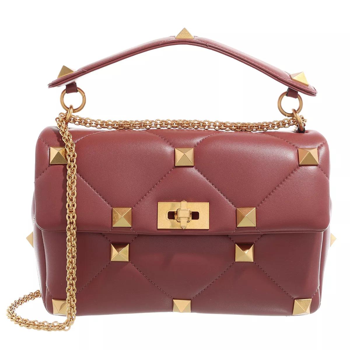 Valentino Garavani Handtasche - Roman Stud Large Shoulder Bag - Gr. unisize - in Rot - für Damen von Valentino Garavani