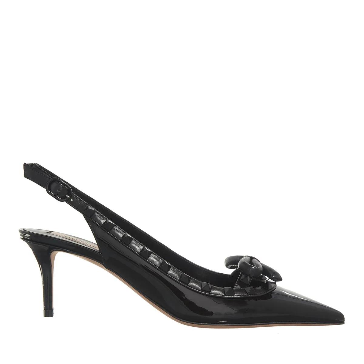 Valentino Garavani Hohe Schuhe - Sling Back Rockstud Bow - Gr. 36 (EU) - in Schwarz - für Damen von Valentino Garavani