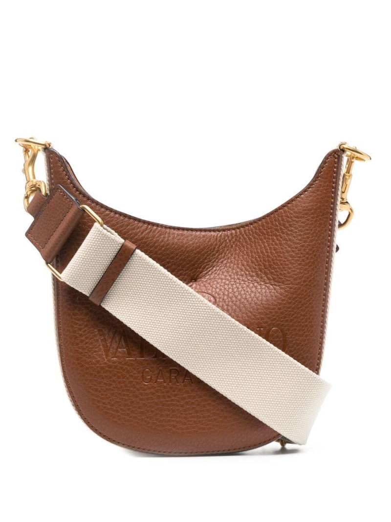 Valentino Garavani Identity leather shoulder bag - Brown von Valentino Garavani