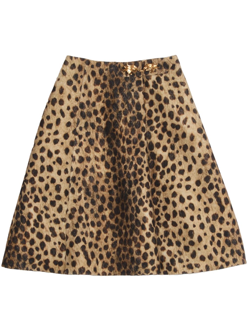 Valentino Garavani Jaguar Spots wool skirt - Brown von Valentino Garavani