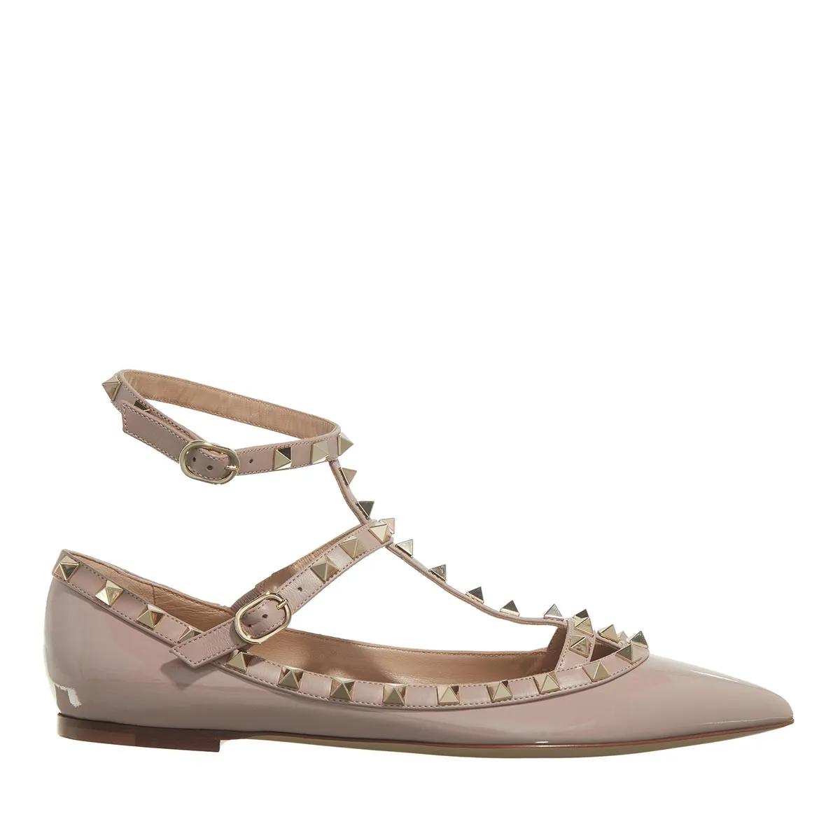 Valentino Garavani Loafer - Ballerina Rockstud - Gr. 36 (EU) - in Rosa - für Damen von Valentino Garavani