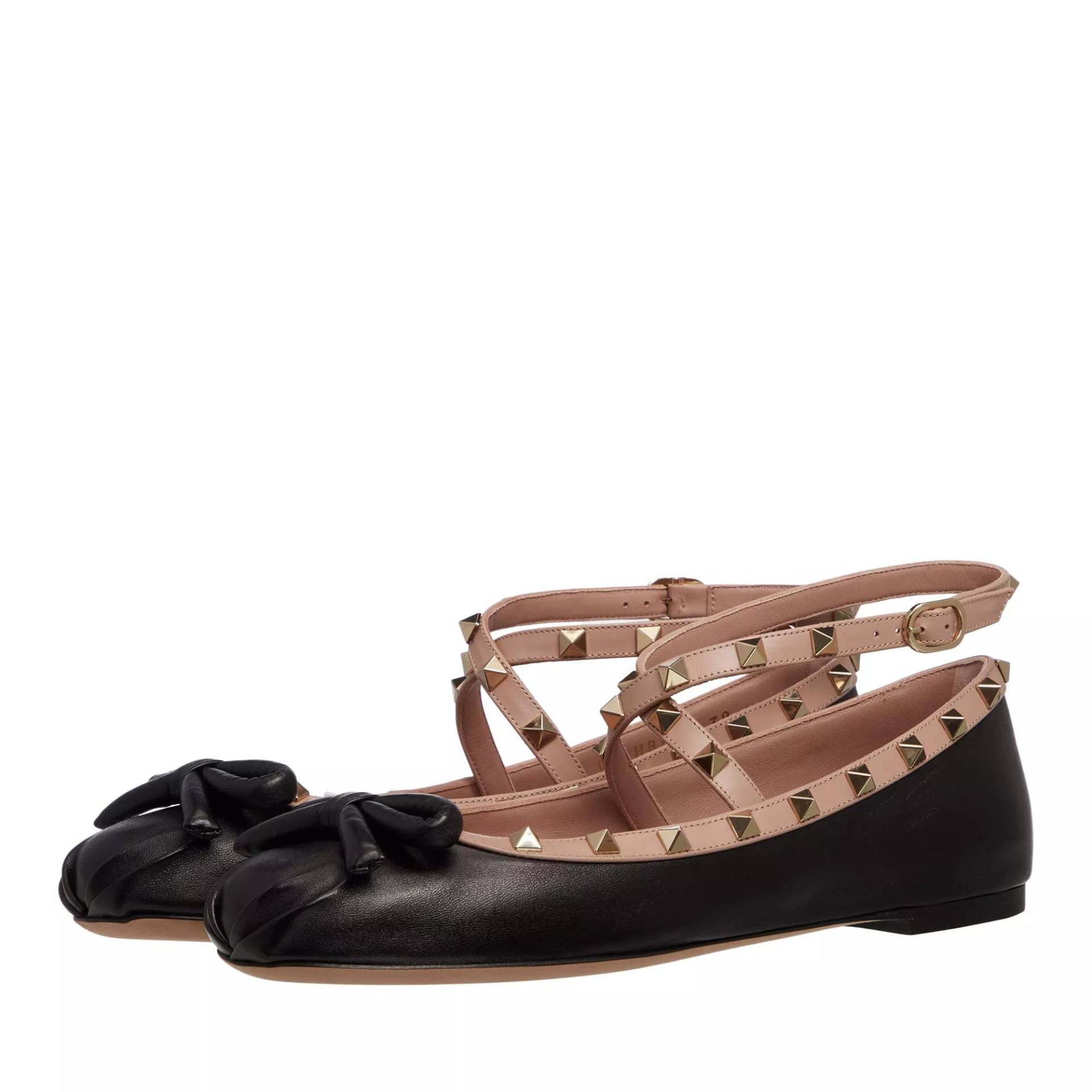 Valentino Garavani Loafer - Ballerina Rockstud - Gr. 36 (EU) - in Schwarz - für Damen von Valentino Garavani