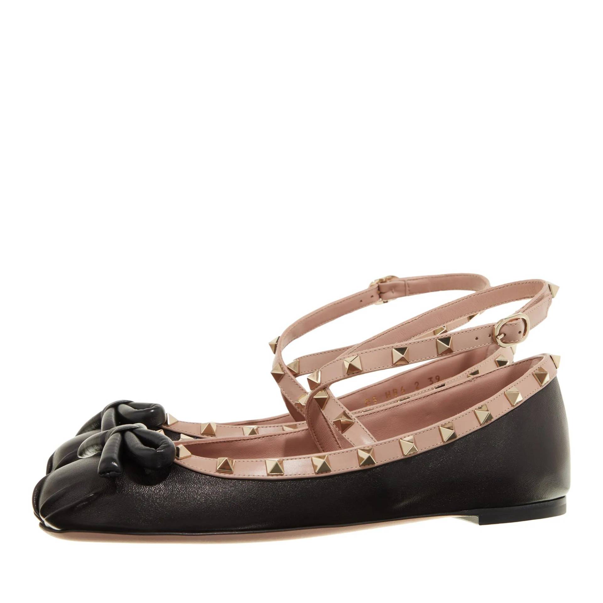 Valentino Garavani Loafers & Ballerinas - Ballerina Rockstud - Gr. 36 (EU) - in Schwarz - für Damen von Valentino Garavani