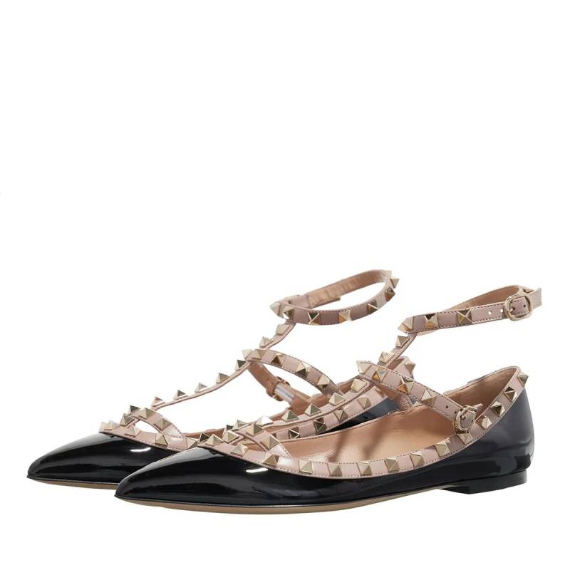 Valentino Garavani Loafer - Ballerina Rockstud - Gr. 36 (EU) - in Schwarz - für Damen von Valentino Garavani