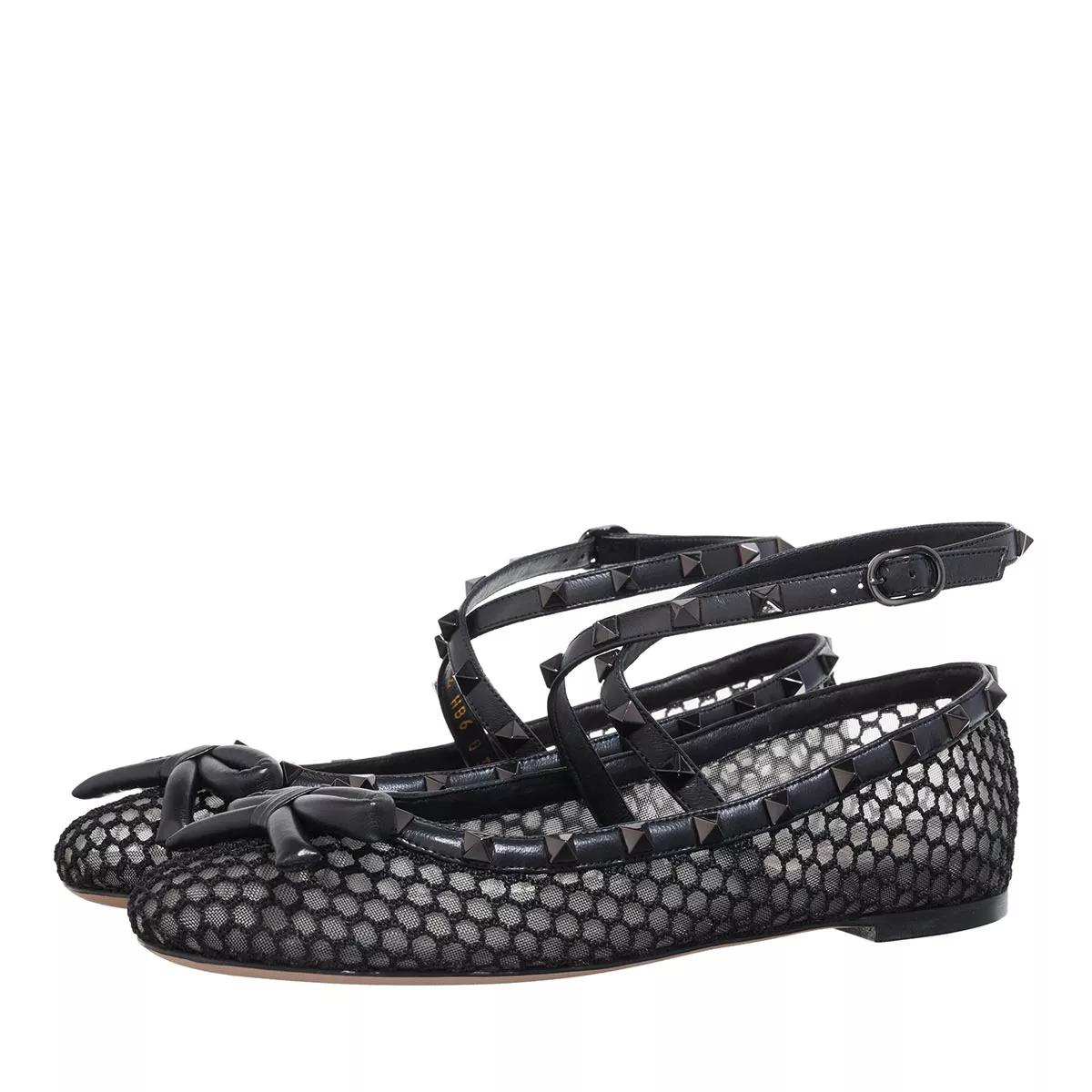 Valentino Garavani Loafer - Ballerina Rockstud - Gr. 36 (EU) - in Schwarz - für Damen von Valentino Garavani