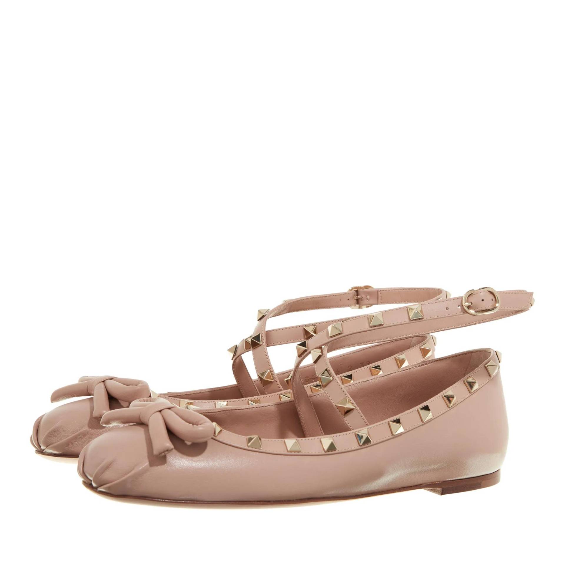 Valentino Garavani Loafers & Ballerinas - Ballerina Rockstud - Gr. 36 (EU) - in Rosa - für Damen von Valentino Garavani