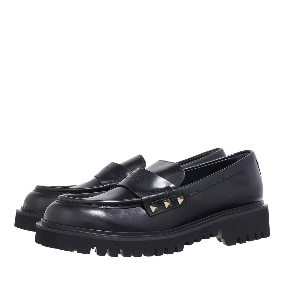 Valentino Garavani Loafers & Ballerinas - Loafer Rockstud - Gr. 37 (EU) - in Schwarz - für Damen von Valentino Garavani