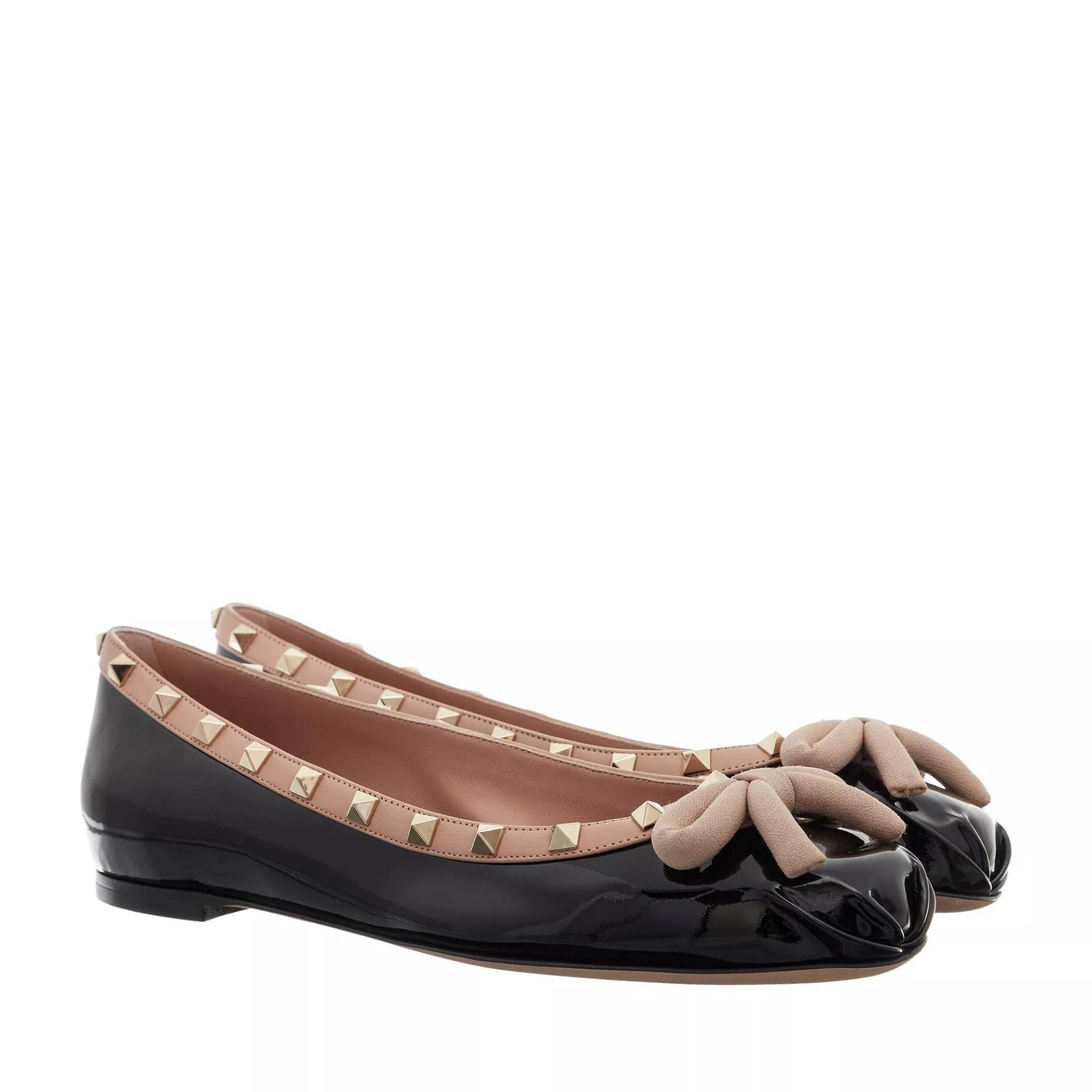 Valentino Garavani Loafers & Ballerinas - Rockstud Ballerina - Gr. 41 (EU) - in Schwarz - für Damen von Valentino Garavani