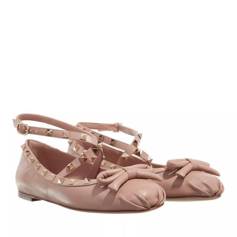 Valentino Garavani Loafer - Ballerina Rockstud - Gr. 36 (EU) - in Beige - für Damen von Valentino Garavani