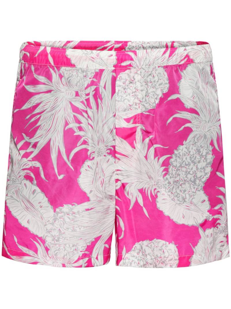 Valentino Garavani Pineapple-print swim shorts - Pink von Valentino Garavani