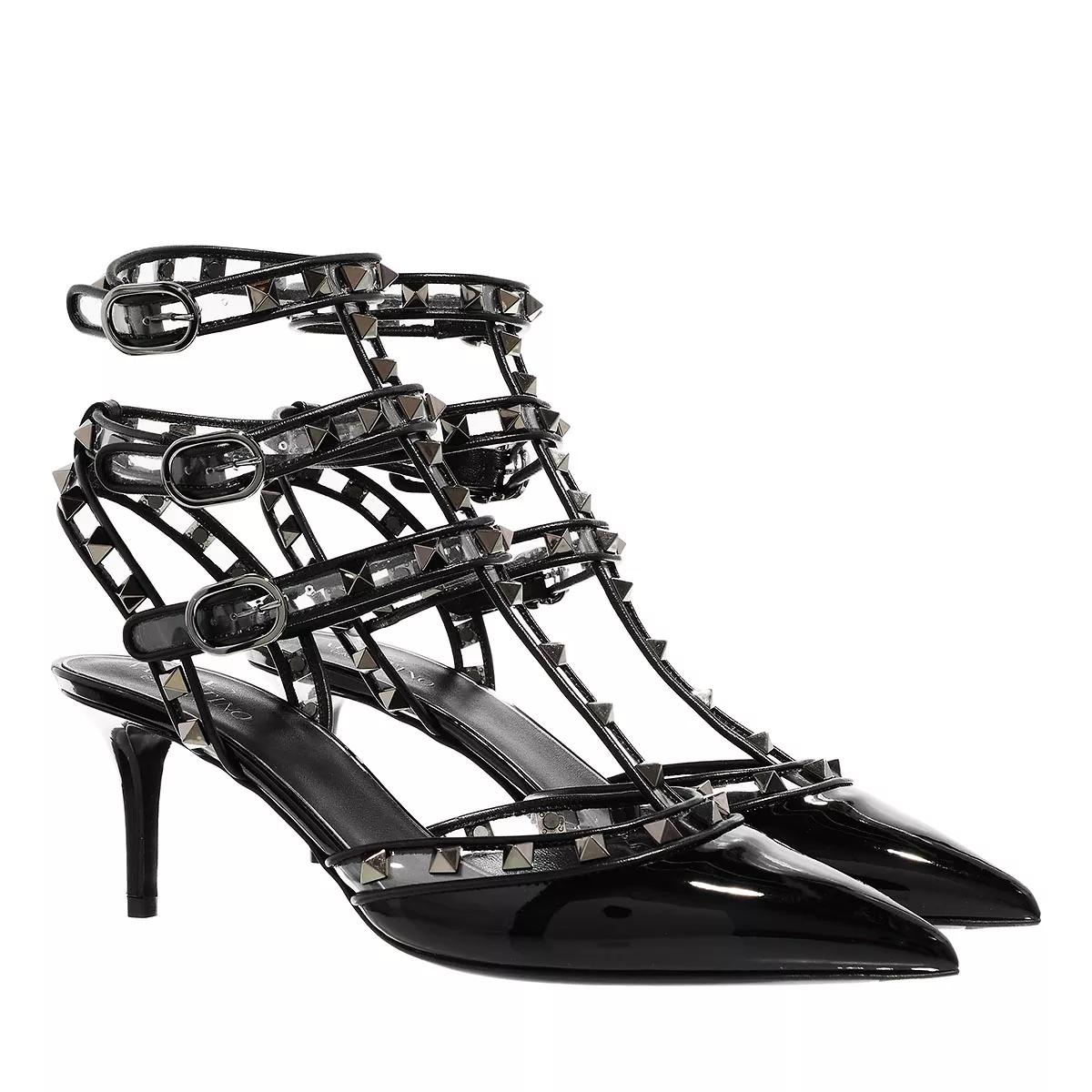 Valentino Garavani Pumps & High Heels - Rockstud Ankle Strap Pumps - Gr. 39 (EU) - in Schwarz - für Damen von Valentino Garavani