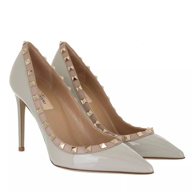 Valentino Garavani Pumps & High Heels - Rockstud Patent Pumps - Gr. 40 (EU) - in Grau - für Damen von Valentino Garavani