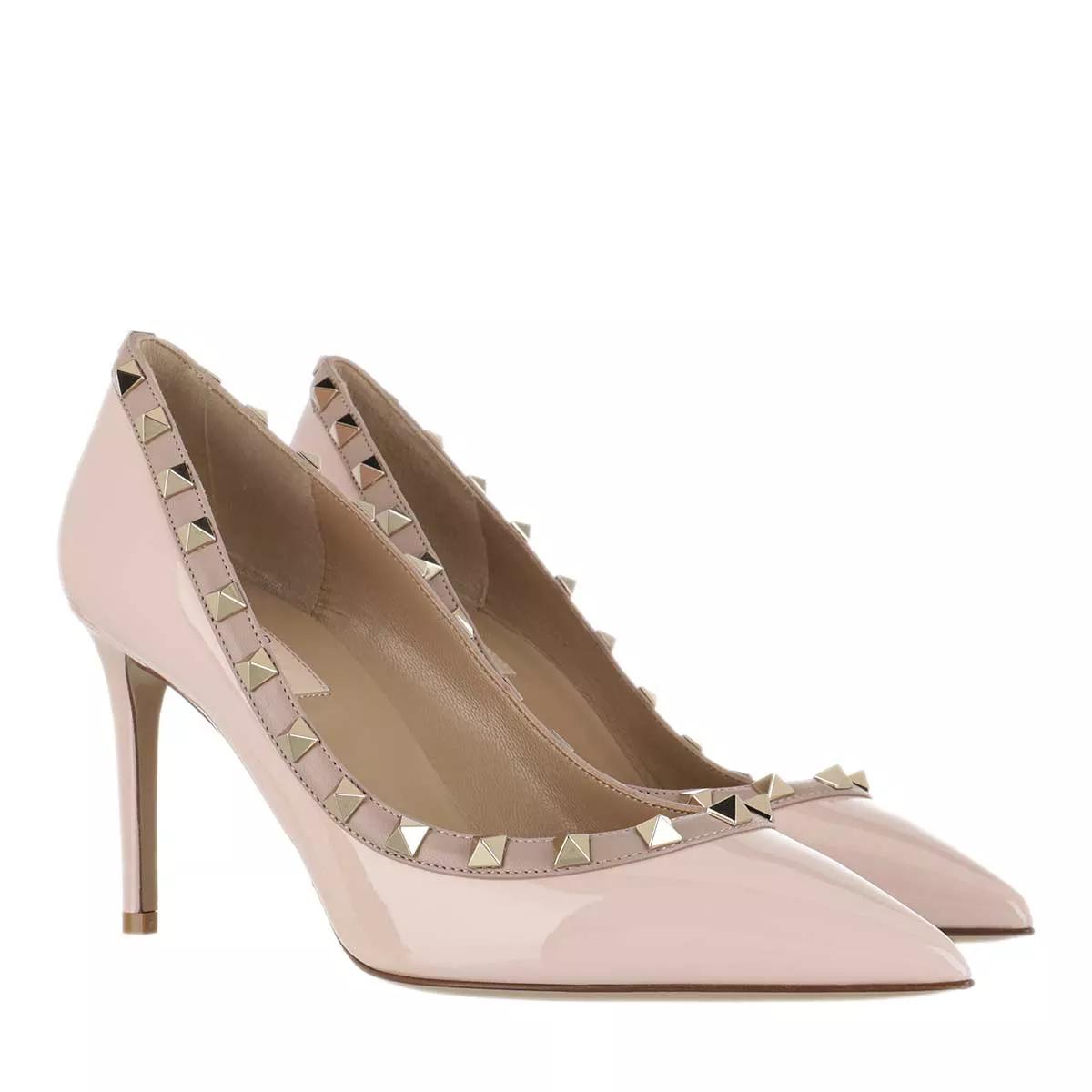 Valentino Garavani Pumps & High Heels - Rockstud Pumps Patent Leather Nero Poudre - Gr. 36 (EU) - in Rosa - für Damen von Valentino Garavani