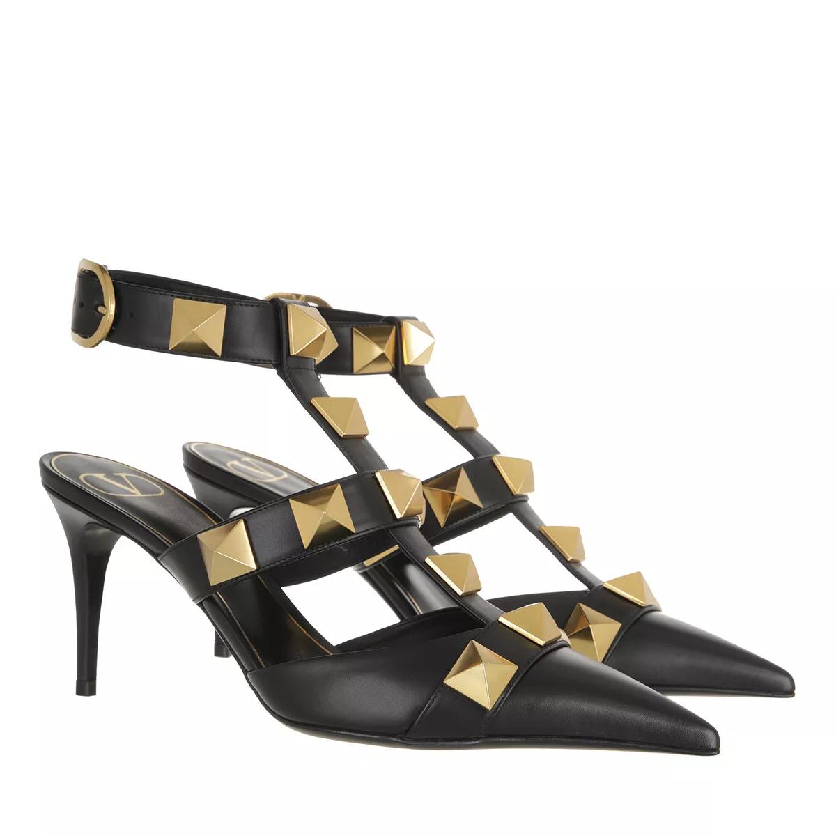 Valentino Garavani Pumps & High Heels - Roman Stud Ankle Strap Sandals - Gr. 41 (EU) - in Schwarz - für Damen von Valentino Garavani