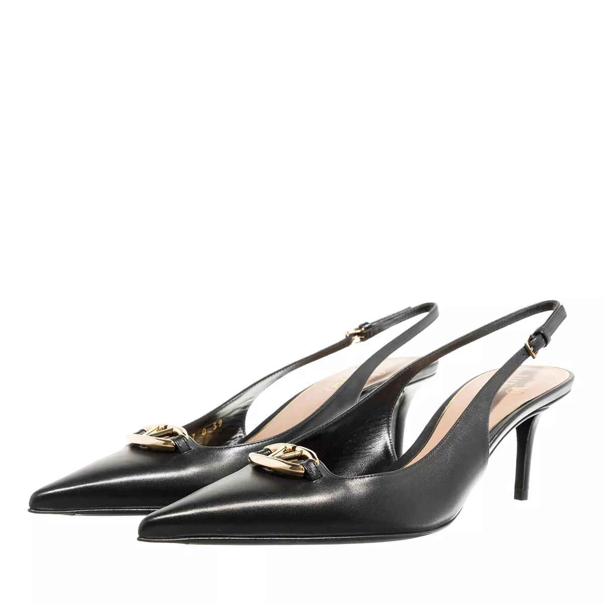 Valentino Garavani Pumps & High Heels - Sling Back VLogo Moon - Gr. 38 (EU) - in Schwarz - für Damen von Valentino Garavani