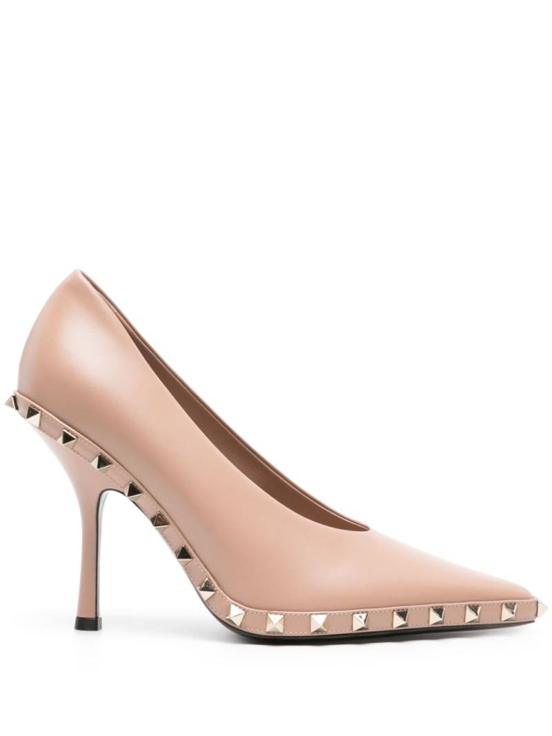 Valentino Garavani Rockstud 100m leather pumps - Pink von Valentino Garavani