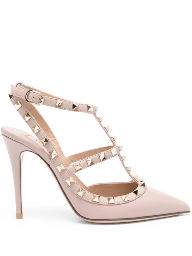 Valentino Garavani Rockstud 105mm leather pumps - Pink von Valentino Garavani