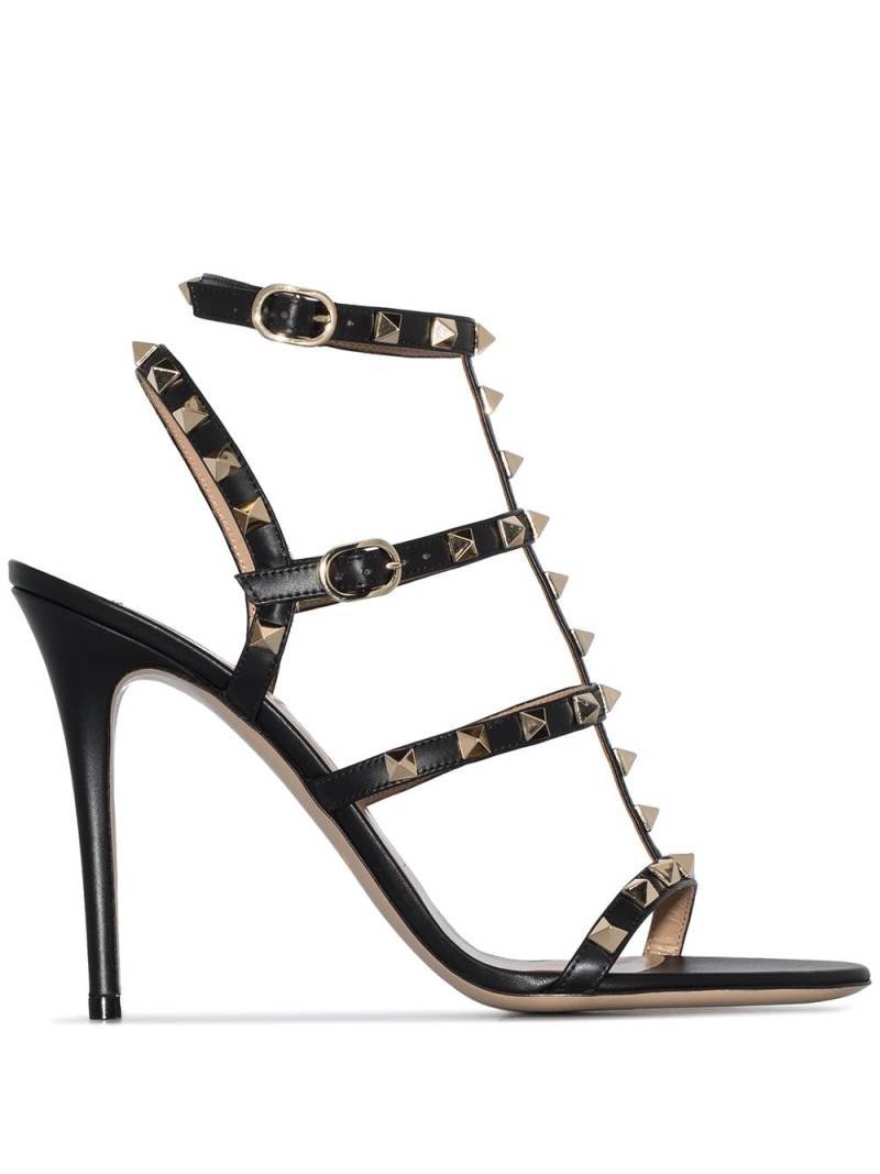 Valentino Garavani Rockstud 100mm ankle-strap sandals - Black von Valentino Garavani