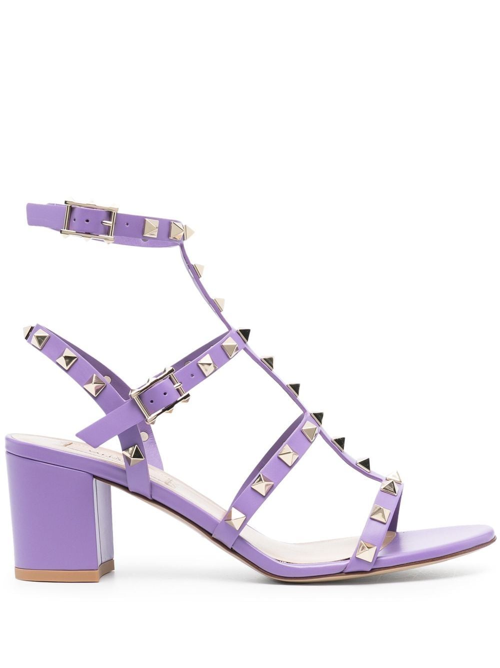 Valentino Garavani Rockstud 60mm ankle strap sandals - Purple von Valentino Garavani