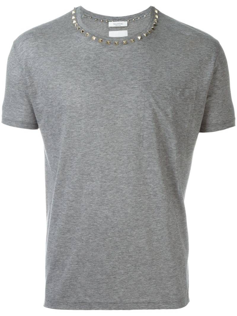 Valentino Garavani 'Rockstud' T-shirt - Grey von Valentino Garavani