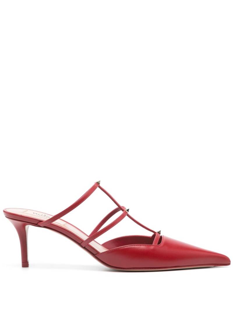 Valentino Garavani Rockstud Wispy 60mm mules - Red von Valentino Garavani