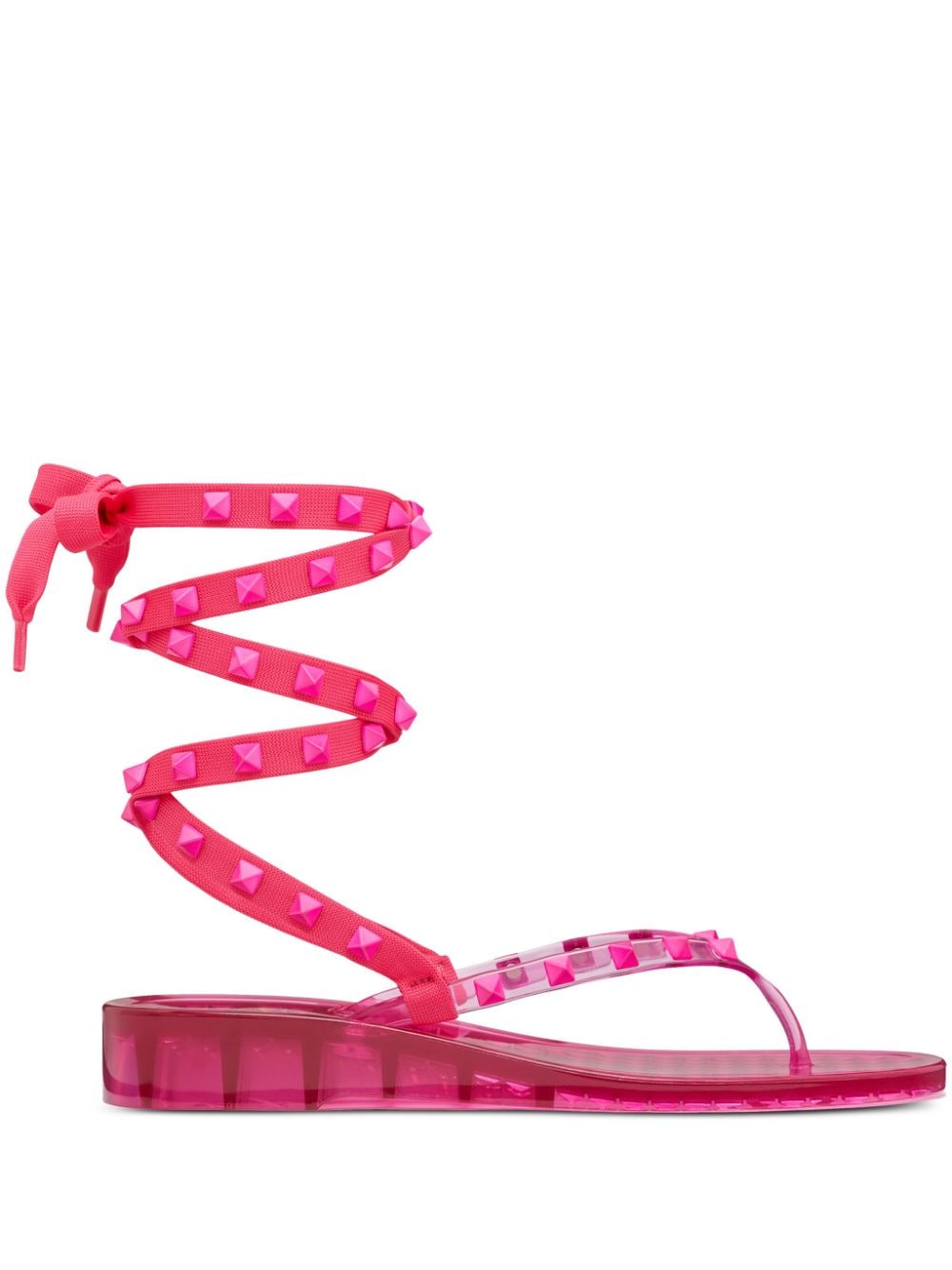 Valentino Garavani Rockstud 30mm ankle-tie sandals - Pink von Valentino Garavani