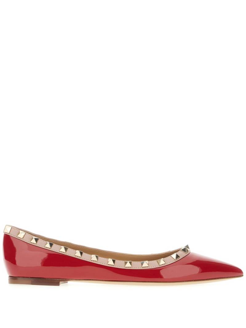 Valentino Garavani Rockstud ballet flats - Red von Valentino Garavani