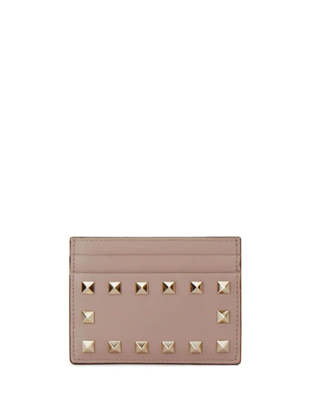 Valentino Garavani Rockstud cardholder - Neutrals von Valentino Garavani