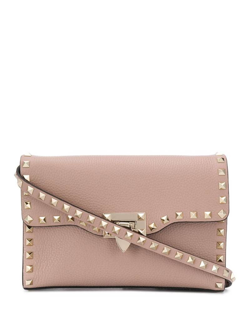 Valentino Garavani small Rockstud leather crossbody bag - Pink von Valentino Garavani