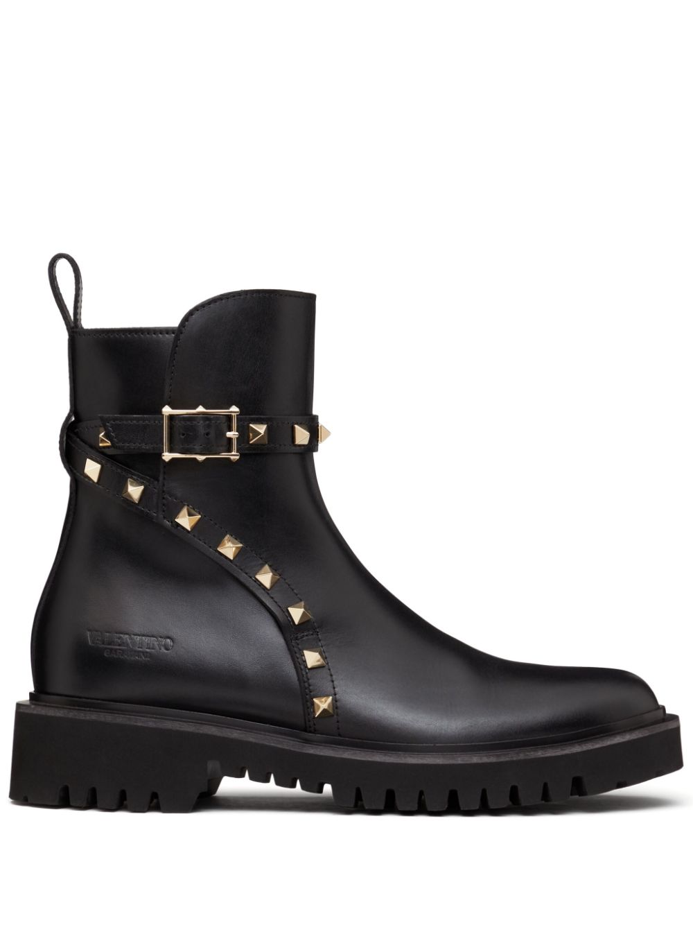 Valentino Garavani Rockstud 40mm leather ankle boots - Black von Valentino Garavani