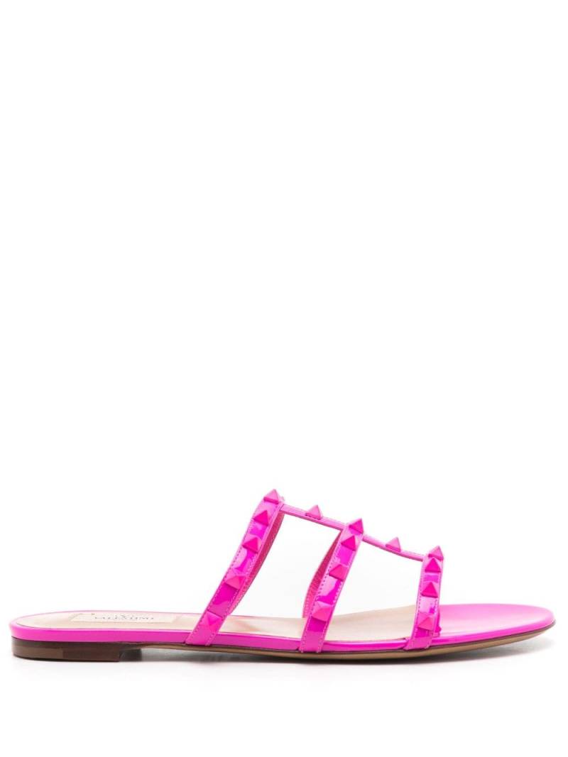 Valentino Garavani Rockstud-embellished slip-on sandals - Pink von Valentino Garavani