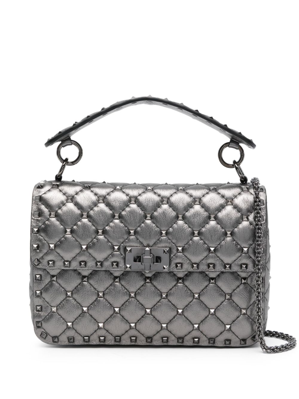 Valentino Garavani Rockstud-embellished tote bag - Grey von Valentino Garavani