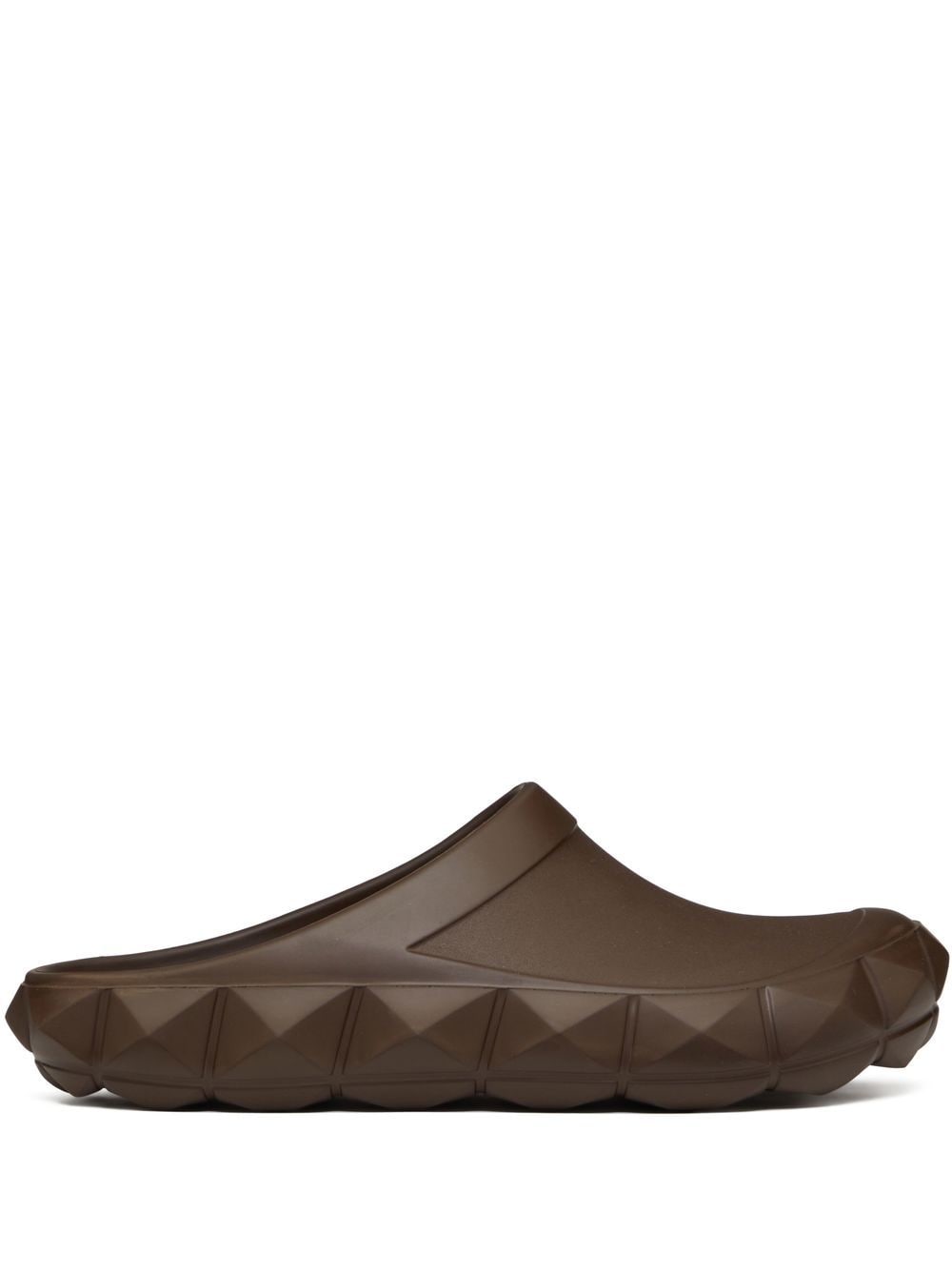 Valentino Garavani Roman Stud Turtle clogs - Brown von Valentino Garavani