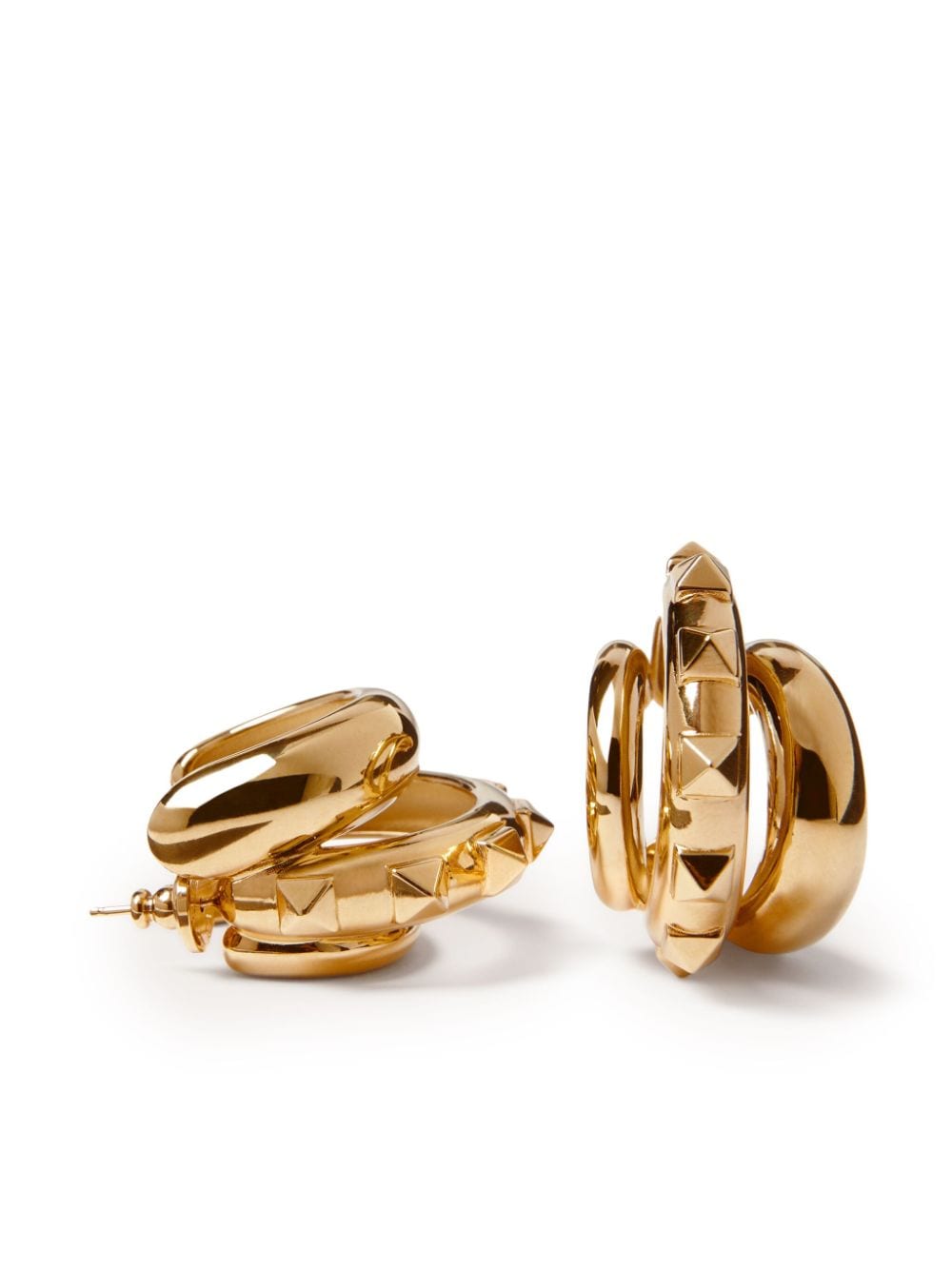 Valentino Garavani Rockstud hoop earrings - Gold von Valentino Garavani