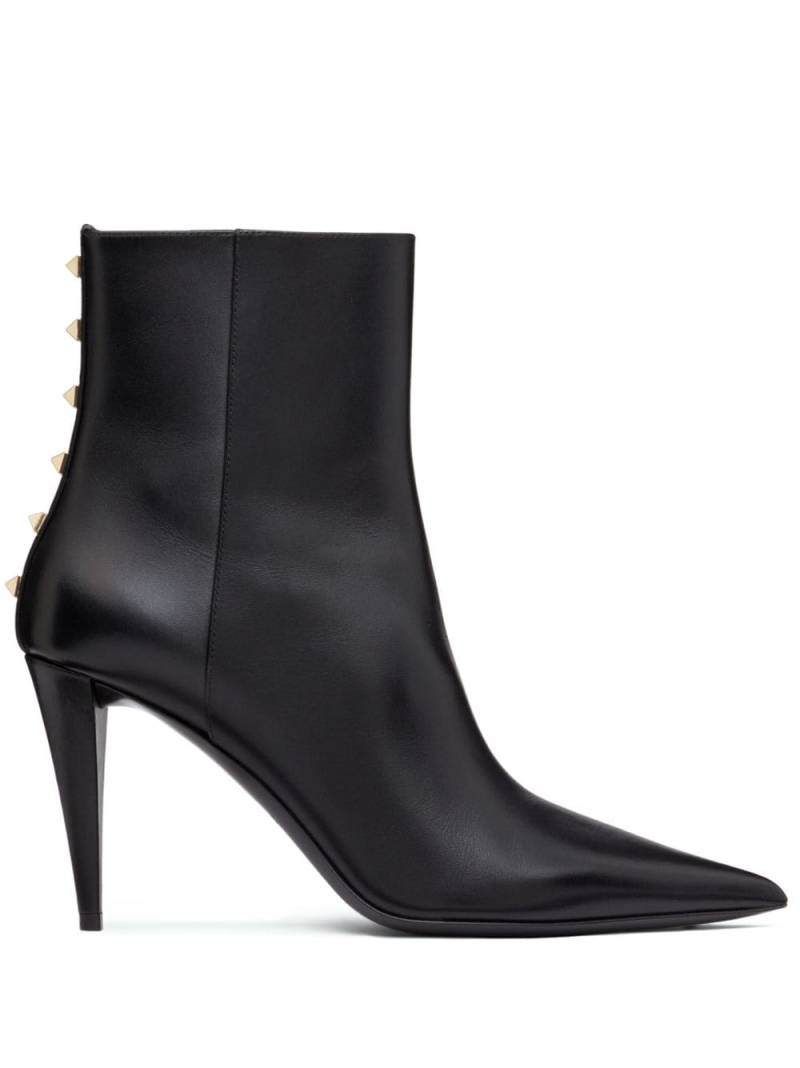 Valentino Garavani Rockstud 90mm leather ankle boots - Black von Valentino Garavani