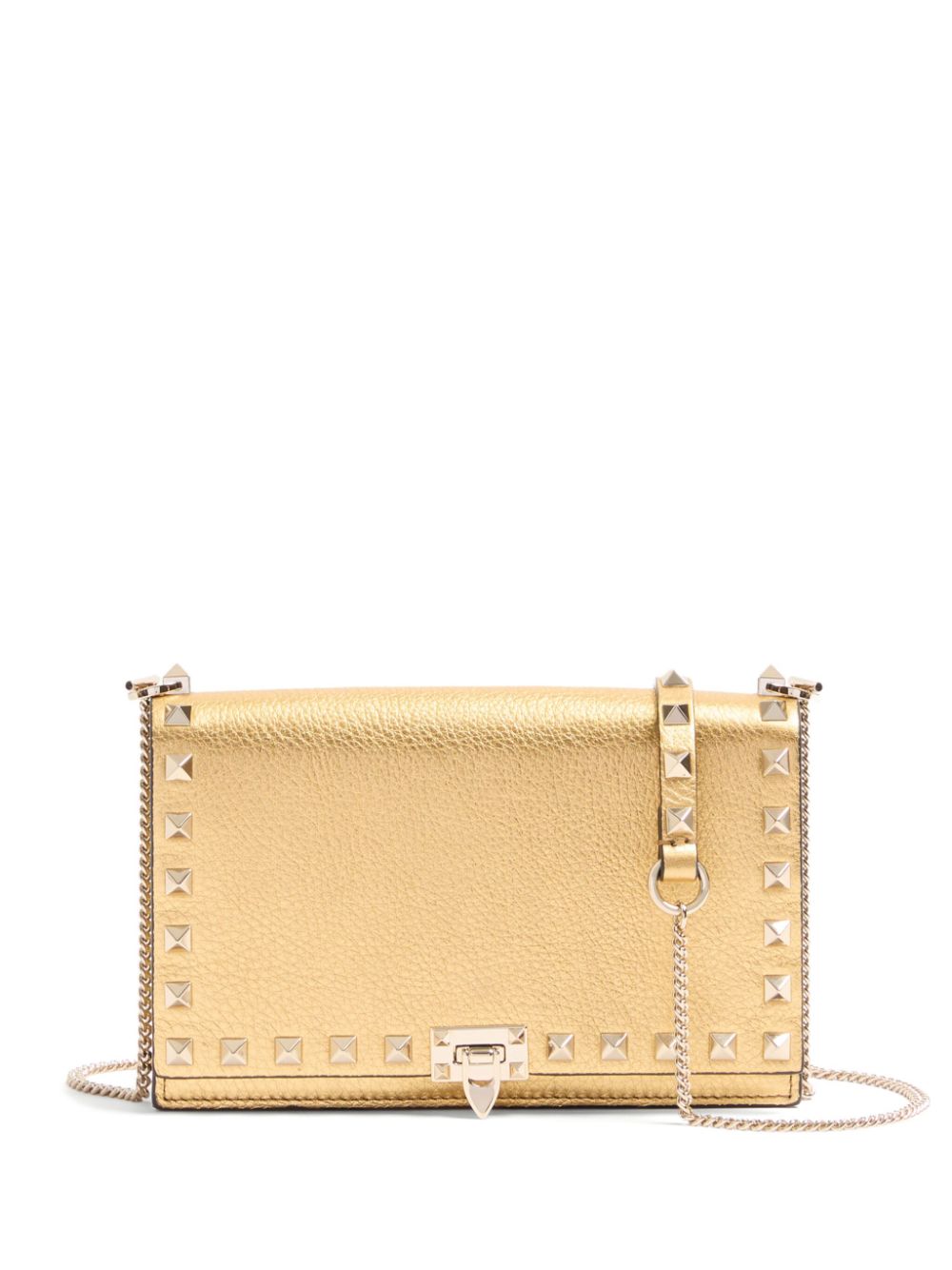 Valentino Garavani Rockstud leather mini bag - Gold von Valentino Garavani