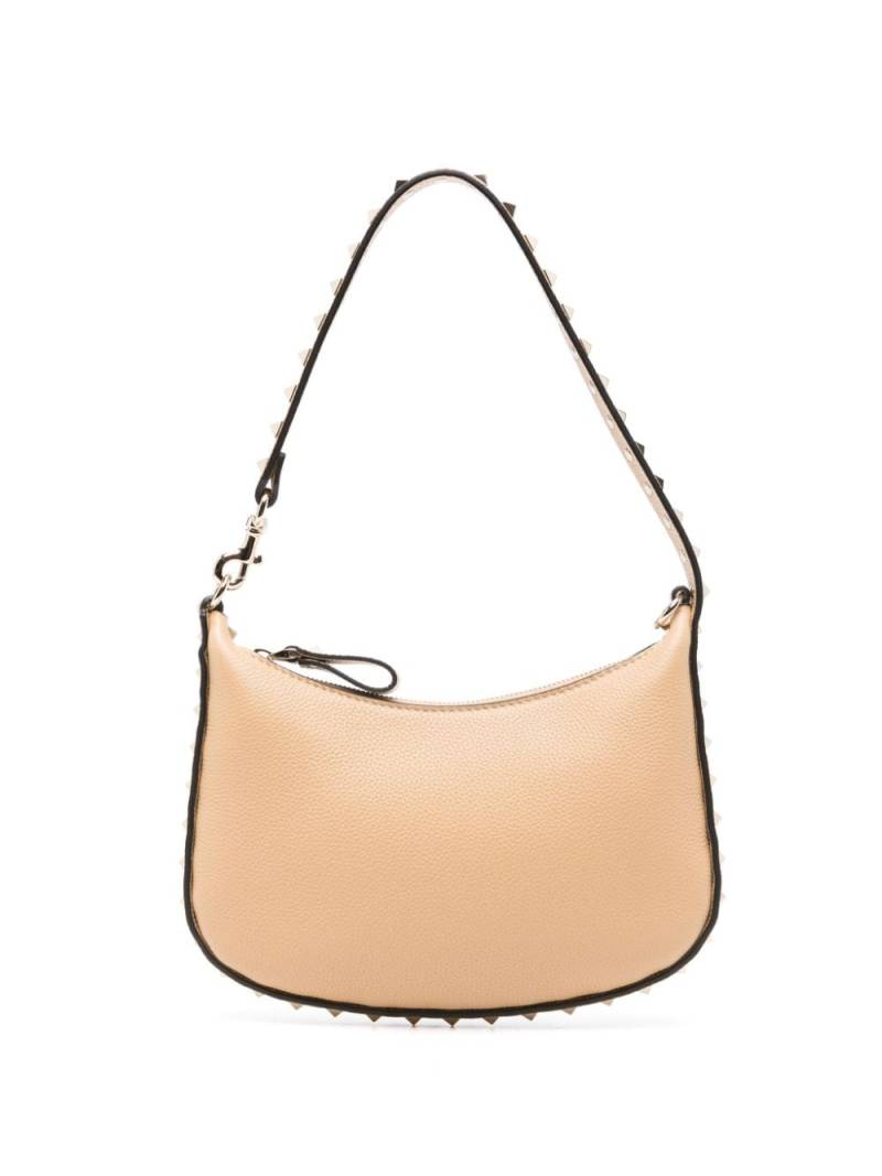 Valentino Garavani Rockstud leather shoulder bag - Neutrals von Valentino Garavani