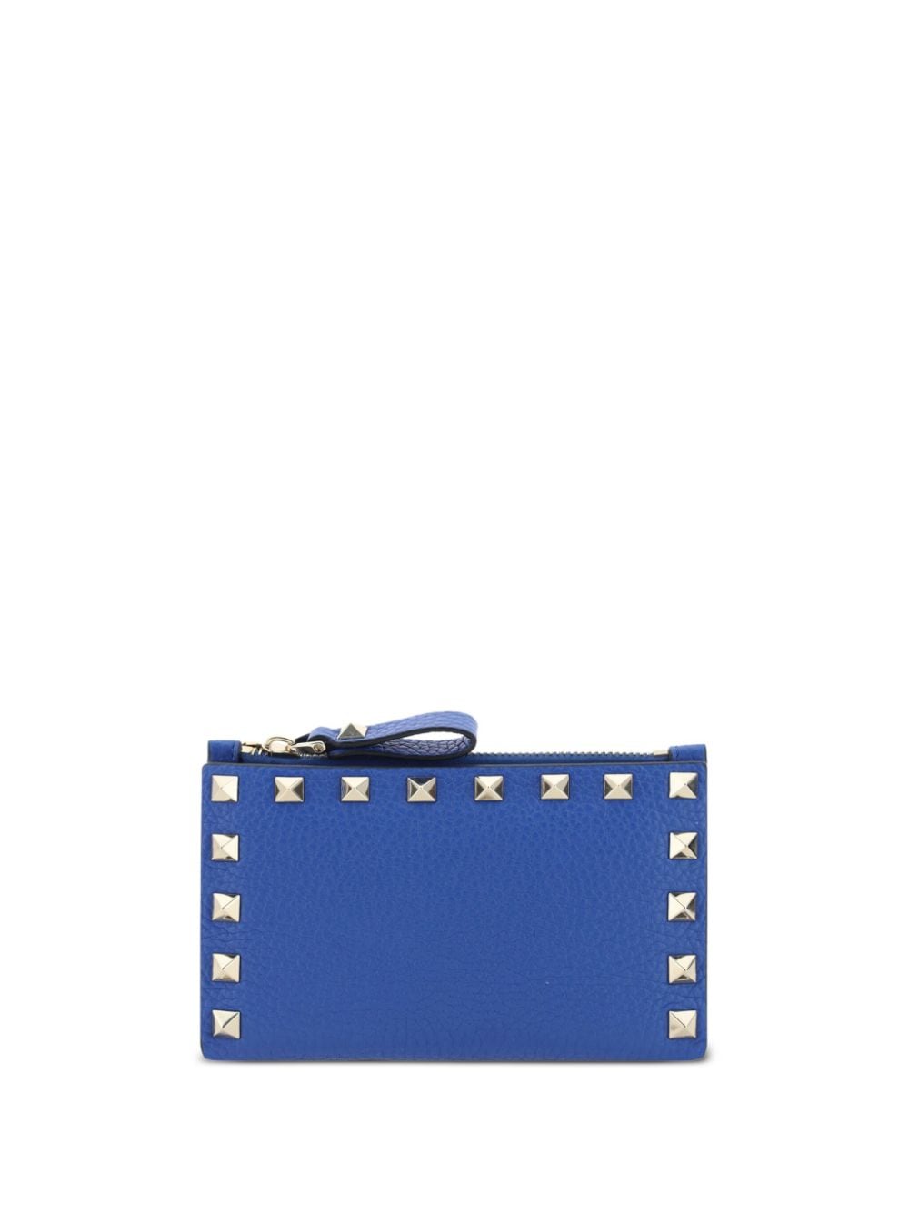 Valentino Garavani Rockstud leather wallet - Blue von Valentino Garavani