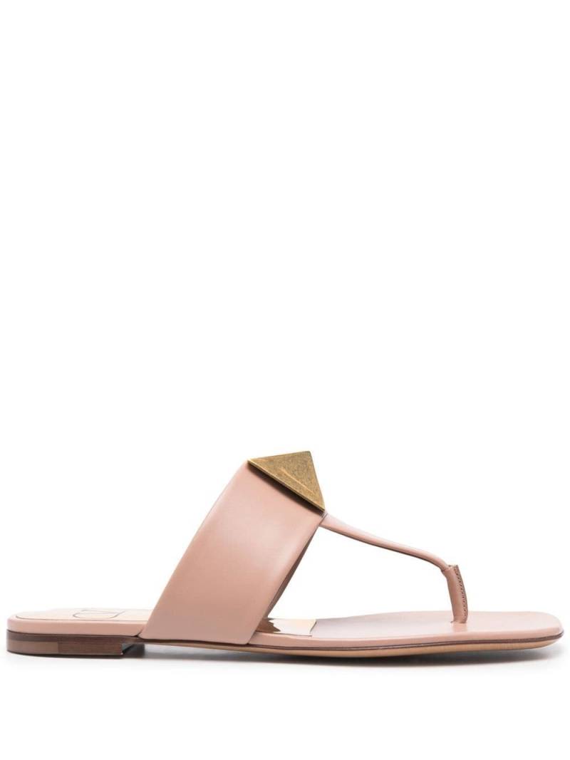 Valentino Garavani Roman Stud flat sandals - Pink von Valentino Garavani