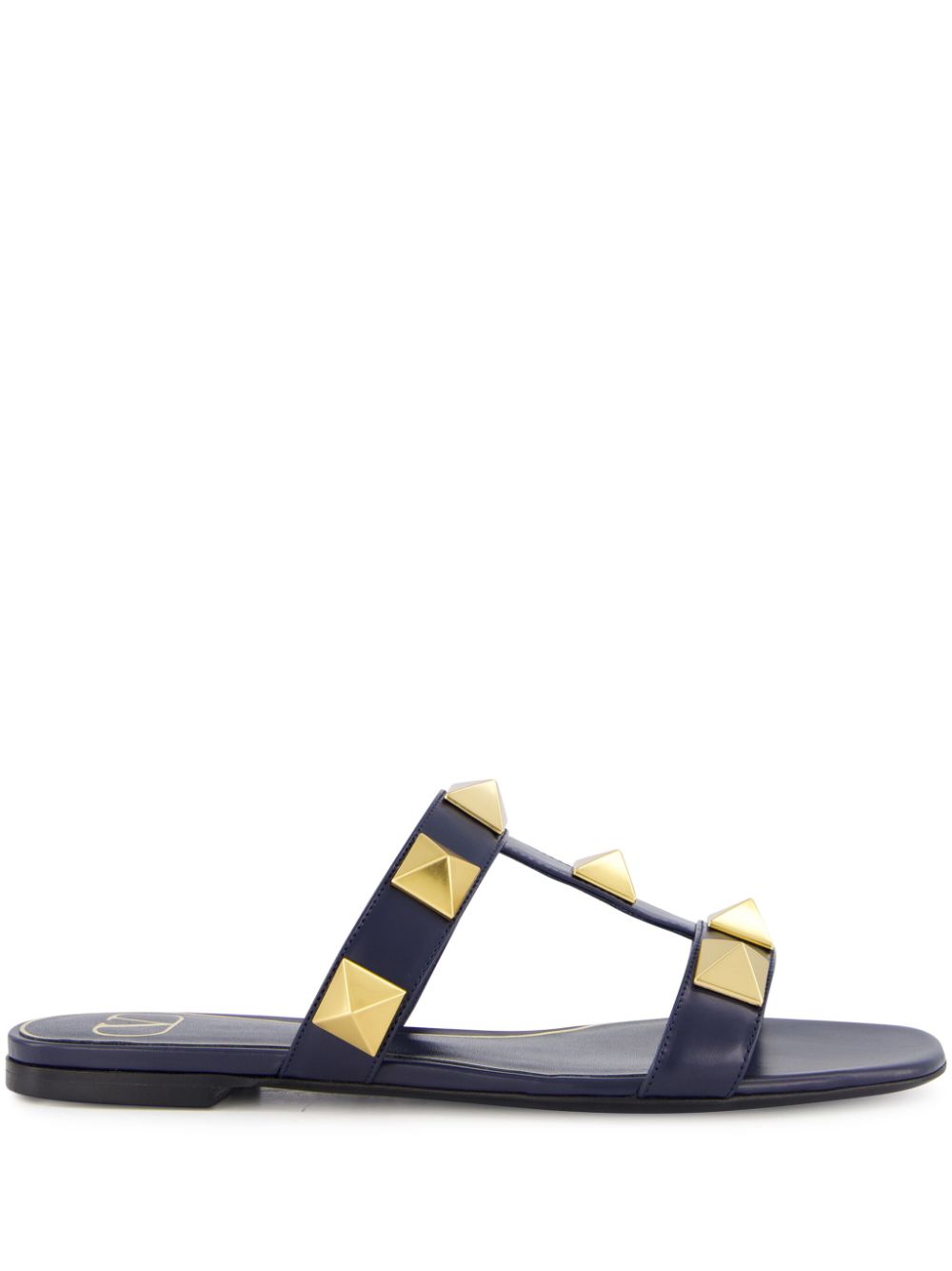 Valentino Garavani Roman Stud slides - Blue von Valentino Garavani