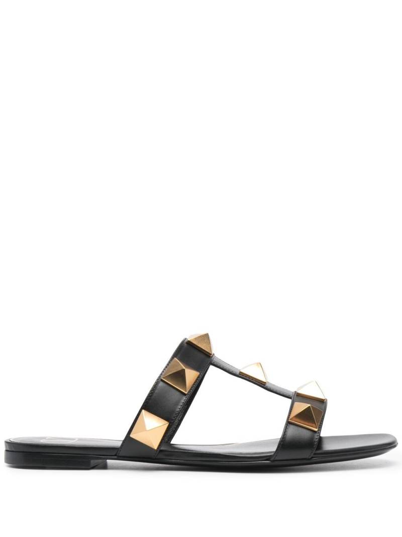 Valentino Garavani Roman Stud mule sandals - Black von Valentino Garavani