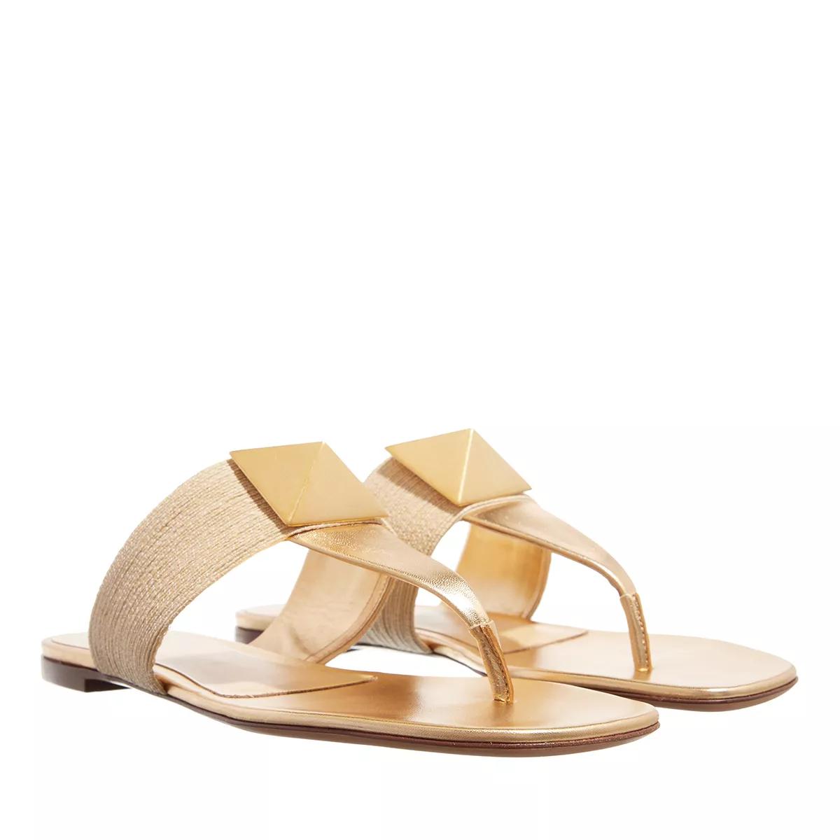 Valentino Garavani Sandalen - One Stud Sandals - Gr. 40 (EU) - in Beige - für Damen von Valentino Garavani