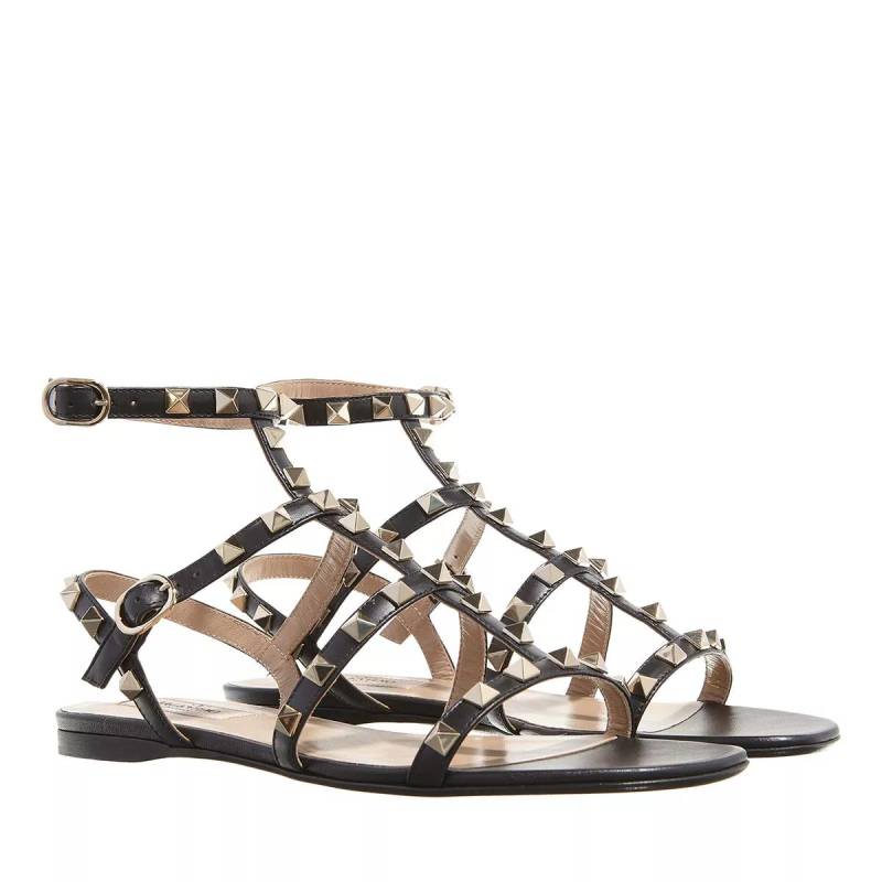 Valentino Garavani Sandalen - Rockstud Sandal - Gr. 37 (EU) - in Schwarz - für Damen von Valentino Garavani