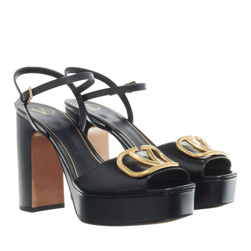 Valentino Garavani Sandalen - Vlogo Signature Platform Sandals - Gr. 36 (EU) - in Schwarz - für Damen von Valentino Garavani